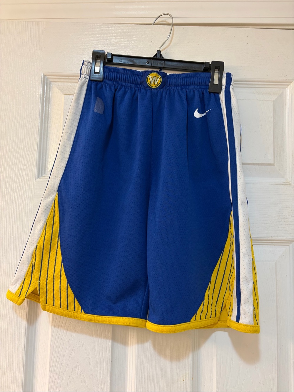Nike Golden State Warrior Boy’s Royal Blue & Yellow Athletic Shorts